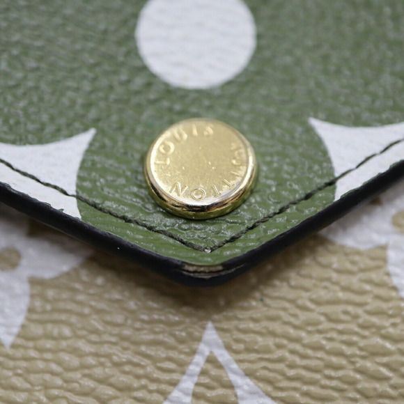 Louis Vuitton Zoe Portefeuille Wallet Green Beige - Picture 6 of 8